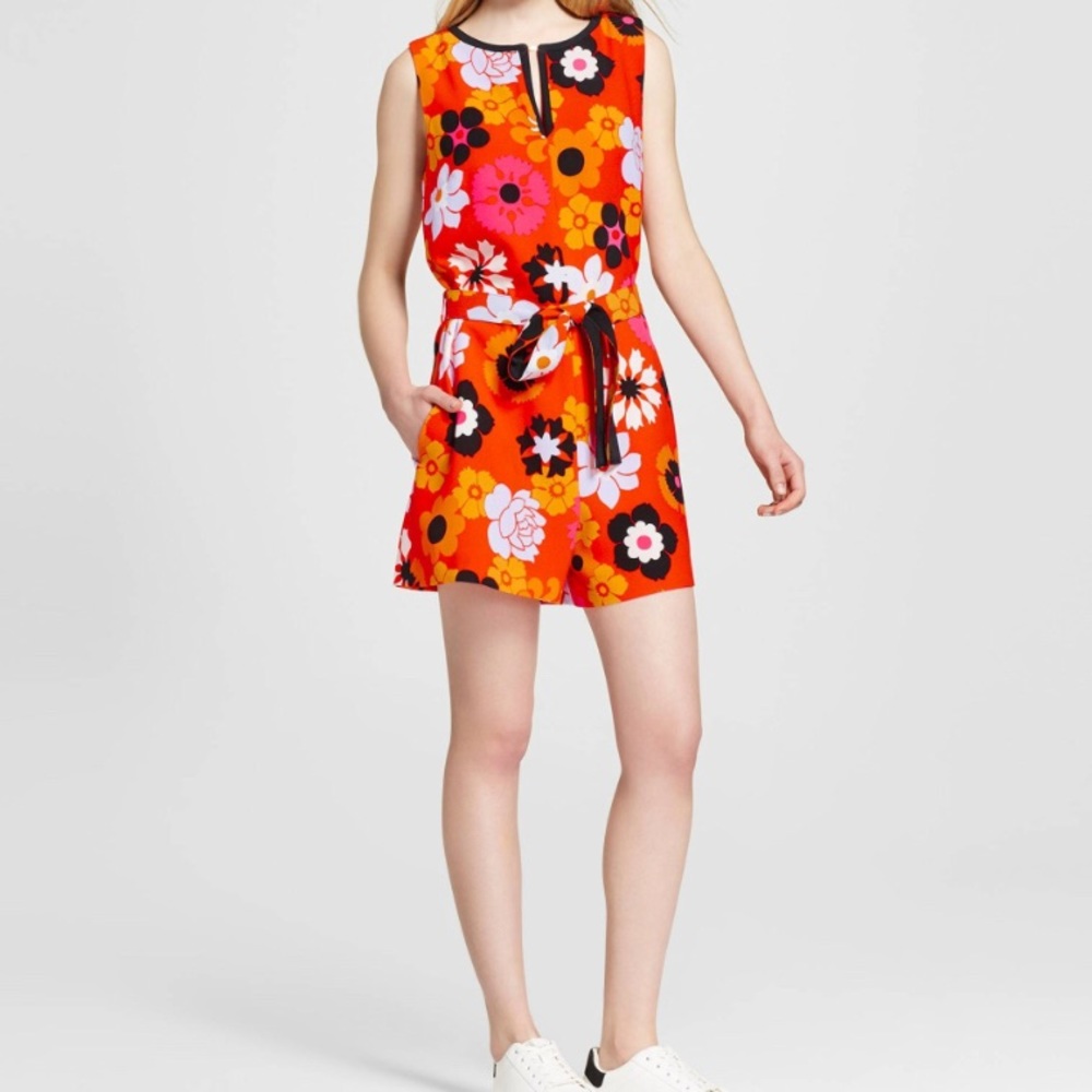 Victoria Beckham Floral Romper size small